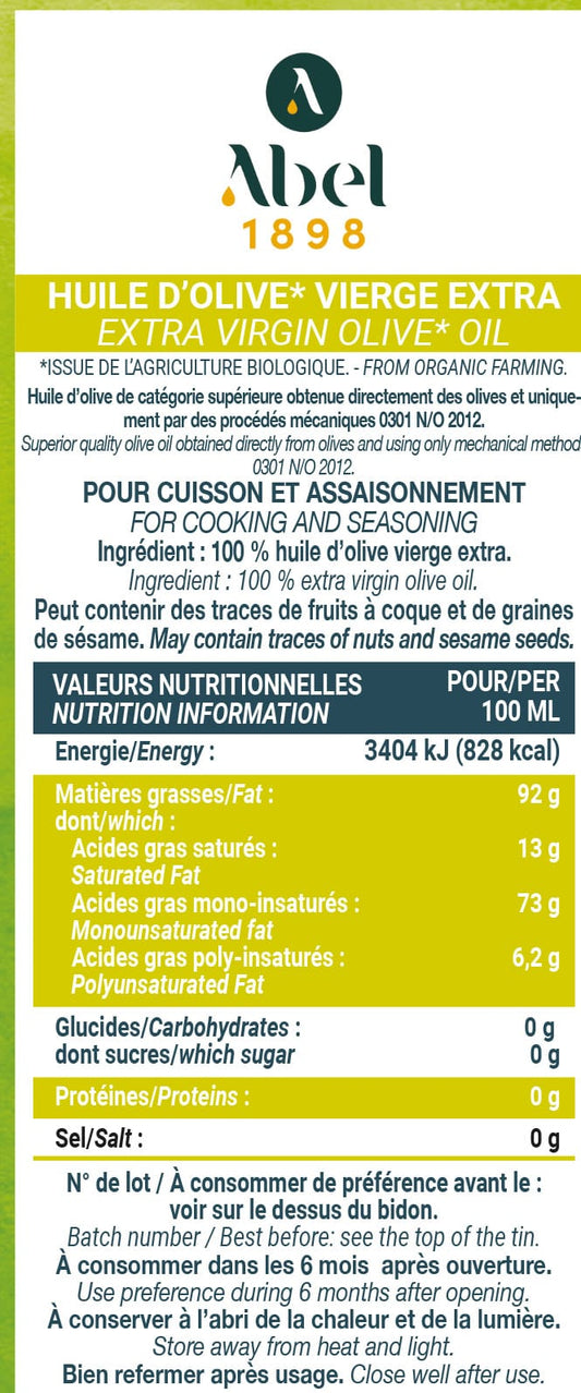 Huile d'olive vierge extra