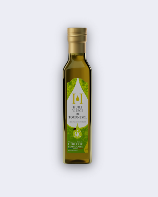 Huile vierge de tournesol bio