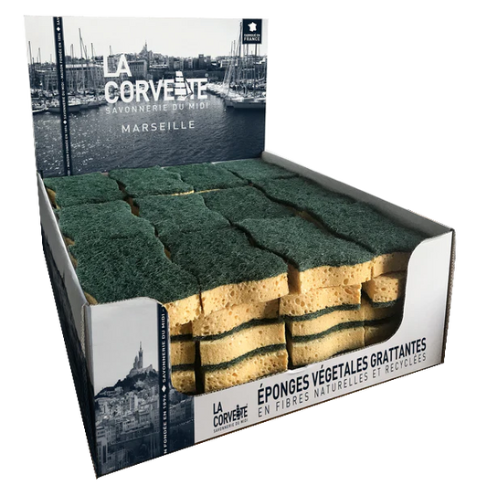 Eponges végétale grattantes